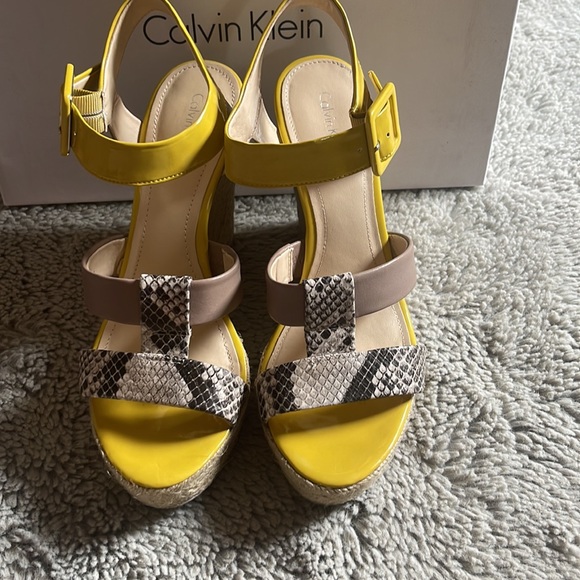 Calvin Klein Wedge Sandals - Picture 2 of 4